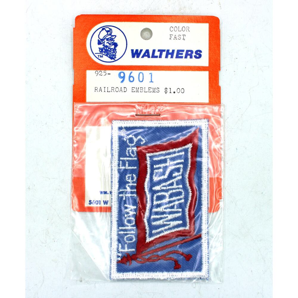 NOS Walthers "Follow the Flag" Wabash Railroad Patch